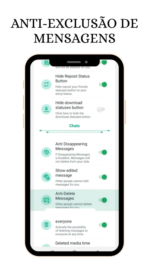 Anti-Exclusão de Mensagens