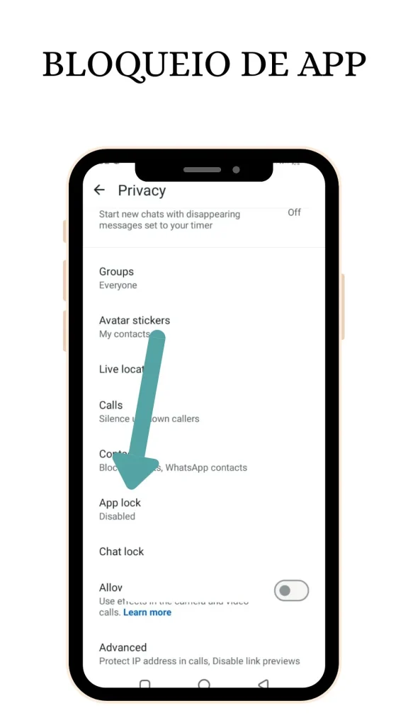 Bloqueio de App