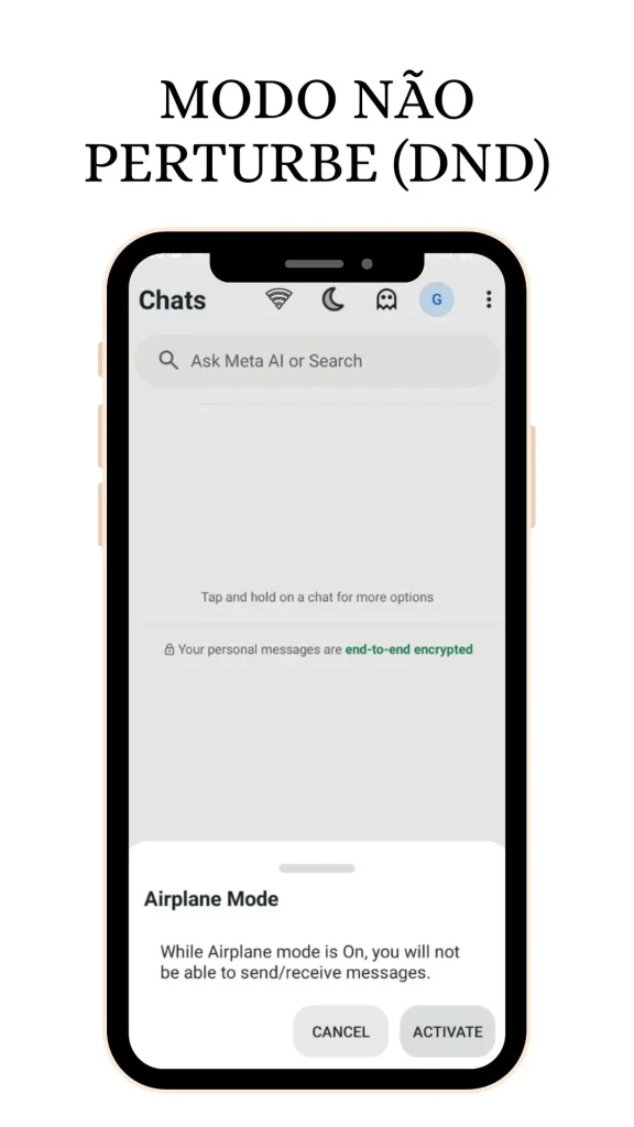 whatsapp gb apk original Modo Não Perturbe (DND)