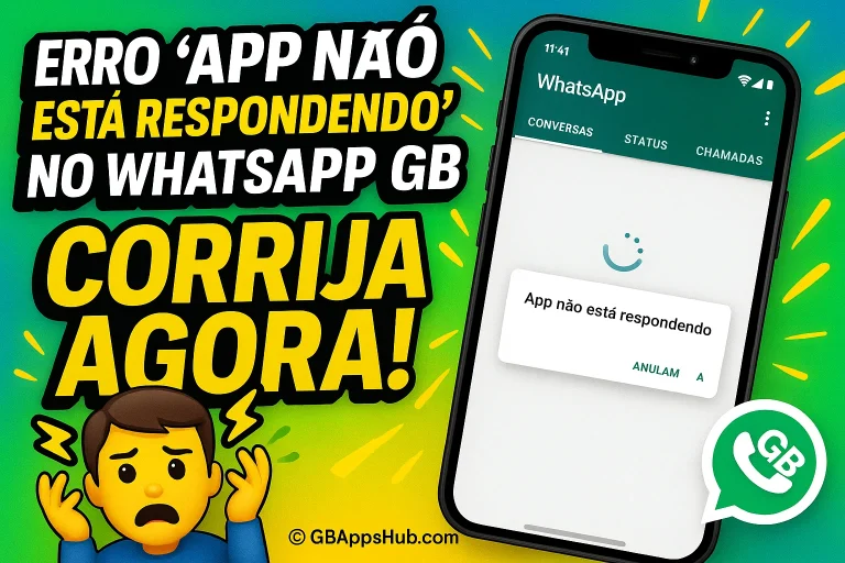 Como Corrigir o Erro App Não Está Respondendo no WhatsApp GB 4 Como Corrigir o Erro “App Não Está Respondendo” no WhatsApp GB